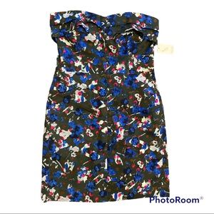 Rachael Roy Strapless Floral Dress (10)